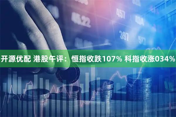 开源优配 港股午评：恒指收跌107% 科指收涨034%