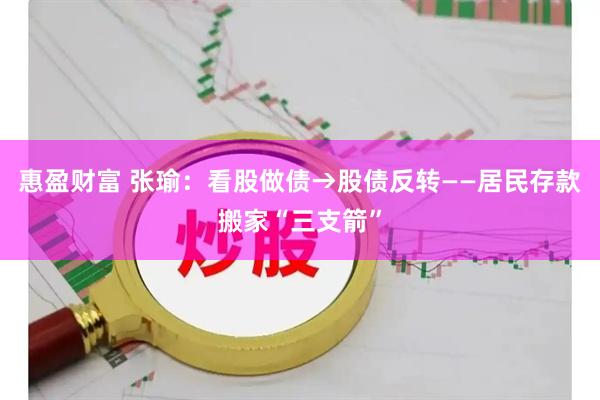 惠盈财富 张瑜：看股做债→股债反转——居民存款搬家“三支箭”